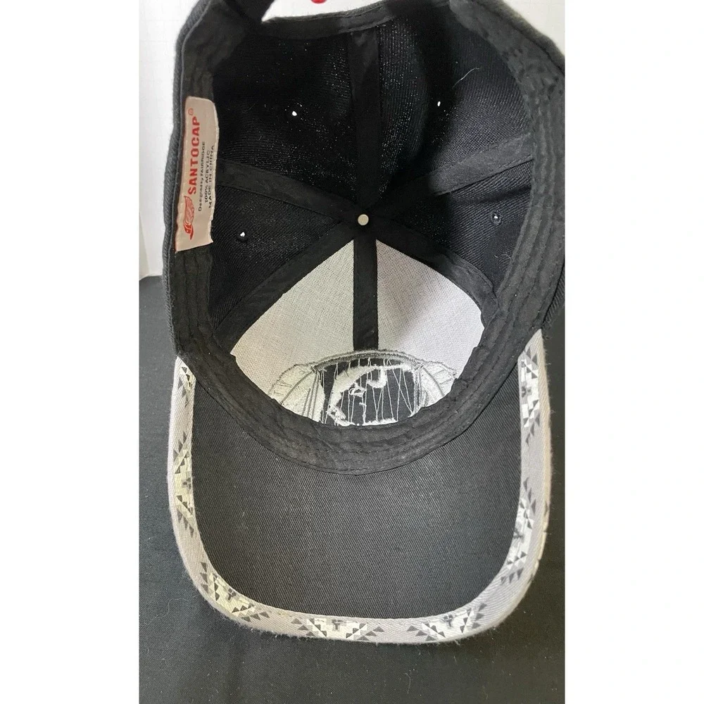 Native Pride Buffalo Bison & Eagle Feathers Logo. Native Back Adjustment Cap Hat